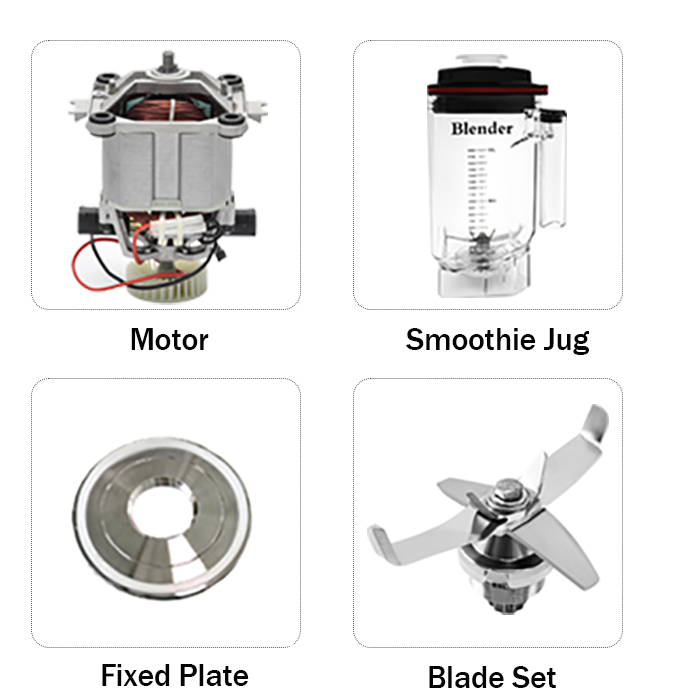 Blender High Power - เครื่องปั่นอเนกประสงค์กำลังสูง 1.8 ลิตร สำหรับครัวเชิงพาณิชย์ สีขาว ทนทาน