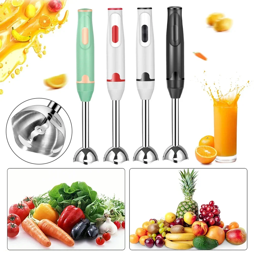 Blender High Power - เครื่องผสมอาหารมือถือไฟฟ้า, เครื่องตีไข่มัลติฟังก์ชั่นและเครื่องปั่นผัก/เครื่องบดสับพร้อมที่ตีไข่สแตนเลสสําหรับเครื่องมือห้องครัว