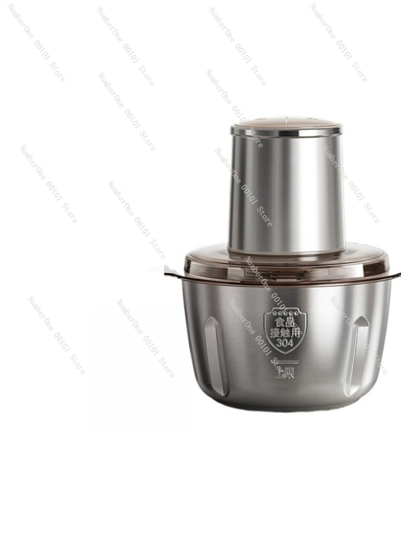 Food Processor Large - เครื่องบดเนื้อสแตนเลสในครัวเรือนอัตโนมัติเต็มรูปแบบมัลติฟังก์ชั่นเครื่องบดเนื้อไฟฟ้าความจุขนาดใหญ่เครื่องทำไส้กรอกเครื่องเตรียมอาหาร
