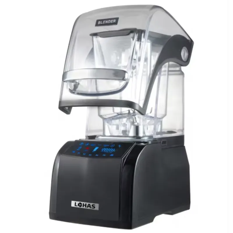 Blender High Power - เครื่องปั่นดิจิทัลสำหรับงานหนัก ป้องกันเสียงรบกวนสูง กำลังไฟสูง สำหรับทำสมูทตี้ ใช้ในครัวเรือนและบ้าน เครื่องใช้ไฟฟ้าเกรดมืออาชีพ