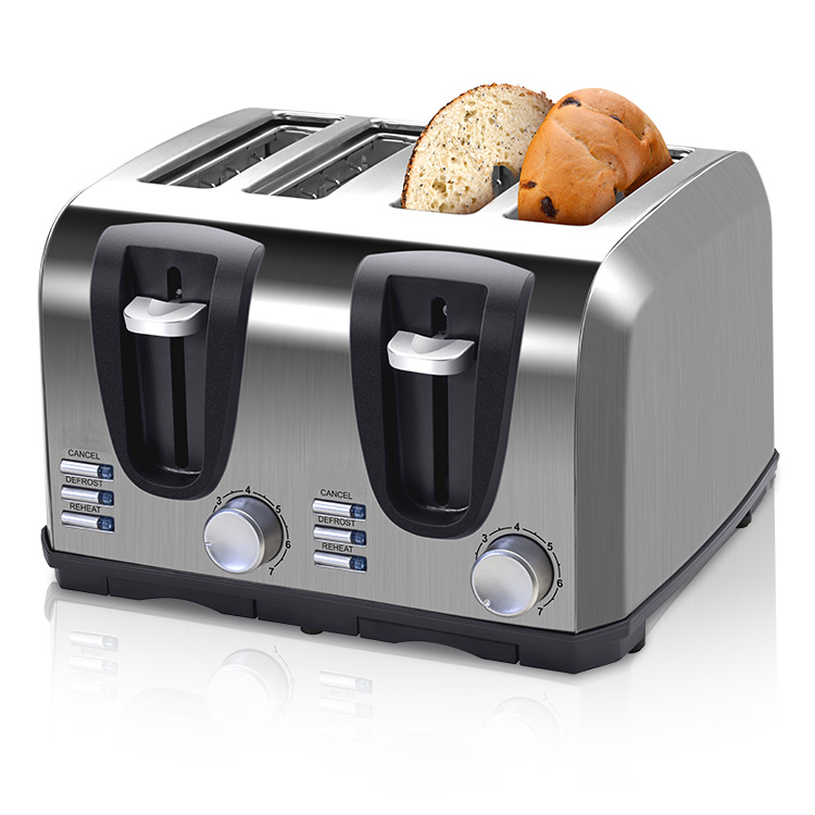 Toaster 4 Slice - เครื่องปิ้งขนมปังไฟฟ้าสแตนเลสแบบ 4 ช่อง รุ่น Retro Wide