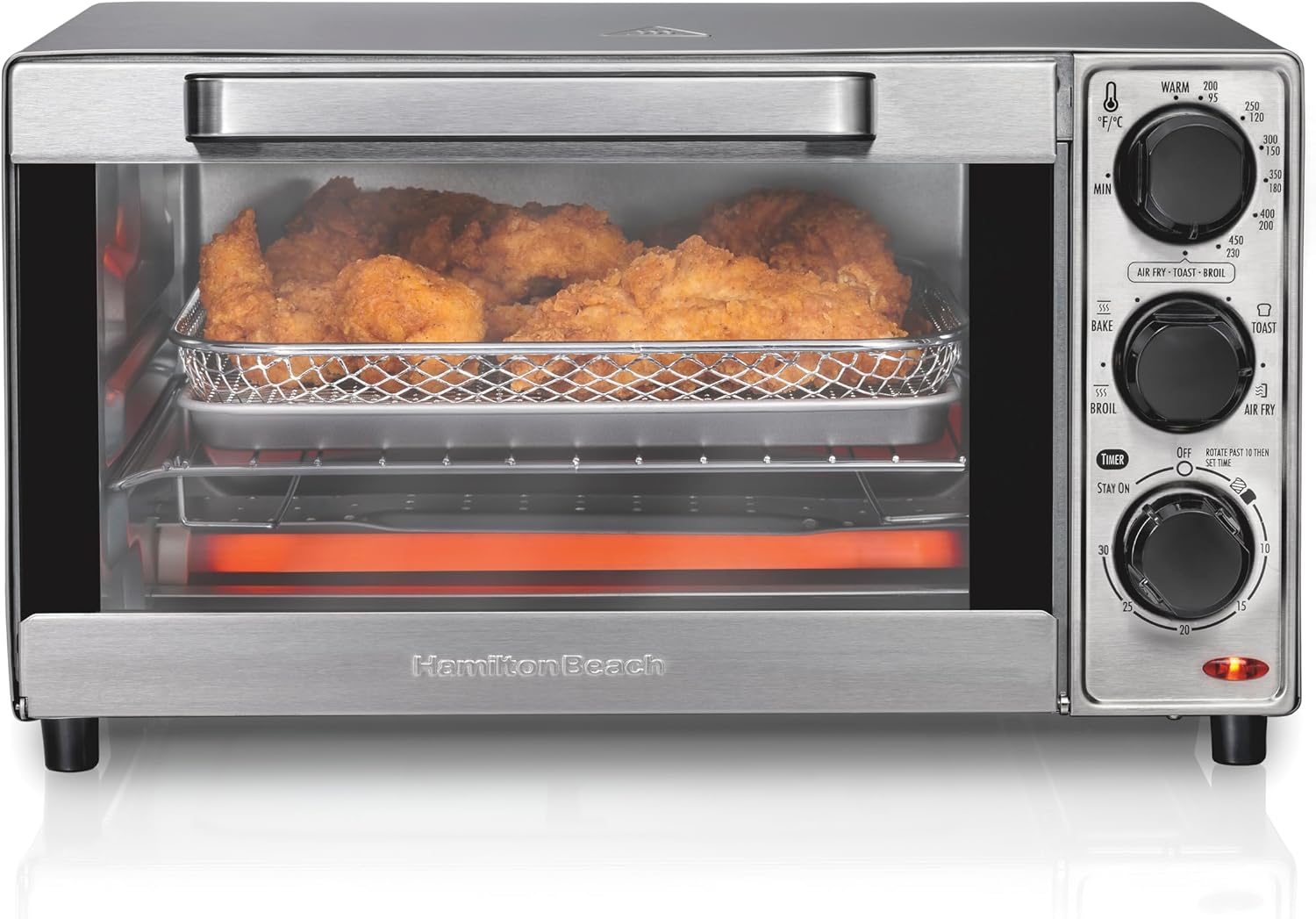 Toaster 4 Slice - เตาอบขนมปังแบบตั้งโต๊ะ 4 แผ่น และหม้อทอดไร้น้ำมัน พร้อมฟังก์ชั่นอบ ย่าง