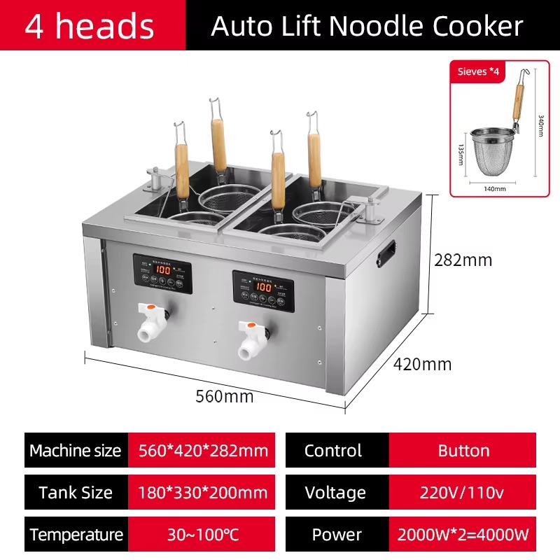 เครื่องทำบะหมี่ไฟฟ้าสแตนเลสสำห - Pasta Machine Electric บทวิจารณ์และราคา
