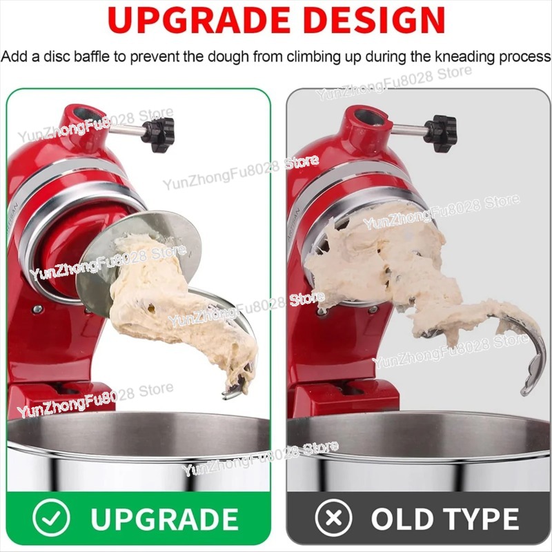 ตะขอเกี่ยวแป้งแบบเกลียวสแตนเลส - Stand Mixer Bowl บทวิจารณ์และราคา