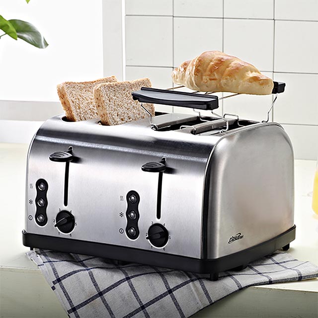 เครื่องปิ้งขนมปังไฟฟ้า 4 ช่อง  - Toaster 4 Slice บทวิจารณ์และราคา