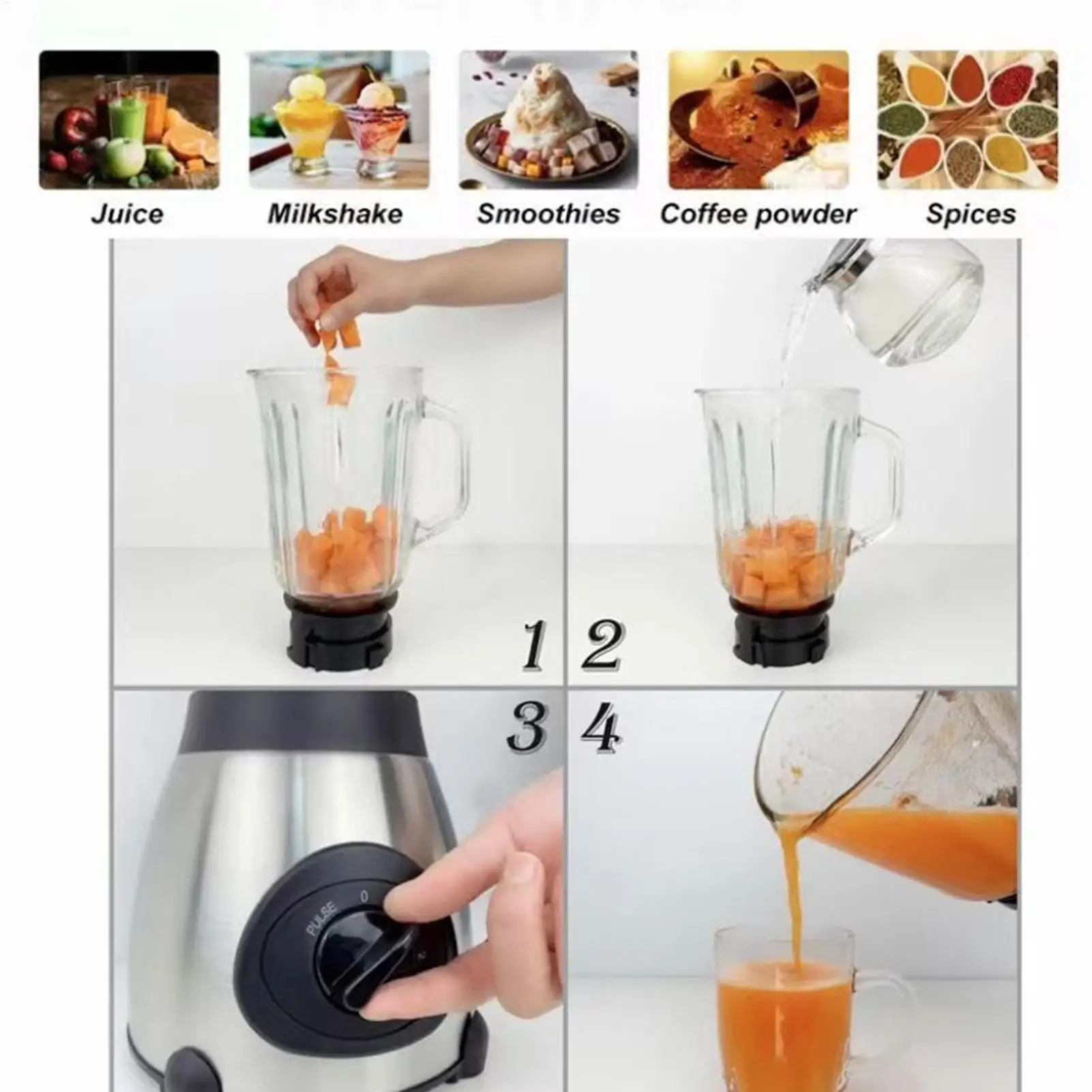 เครื่องปั่นอาหารสำหรับครัว ควา - Food Processor Large บทวิจารณ์และราคา