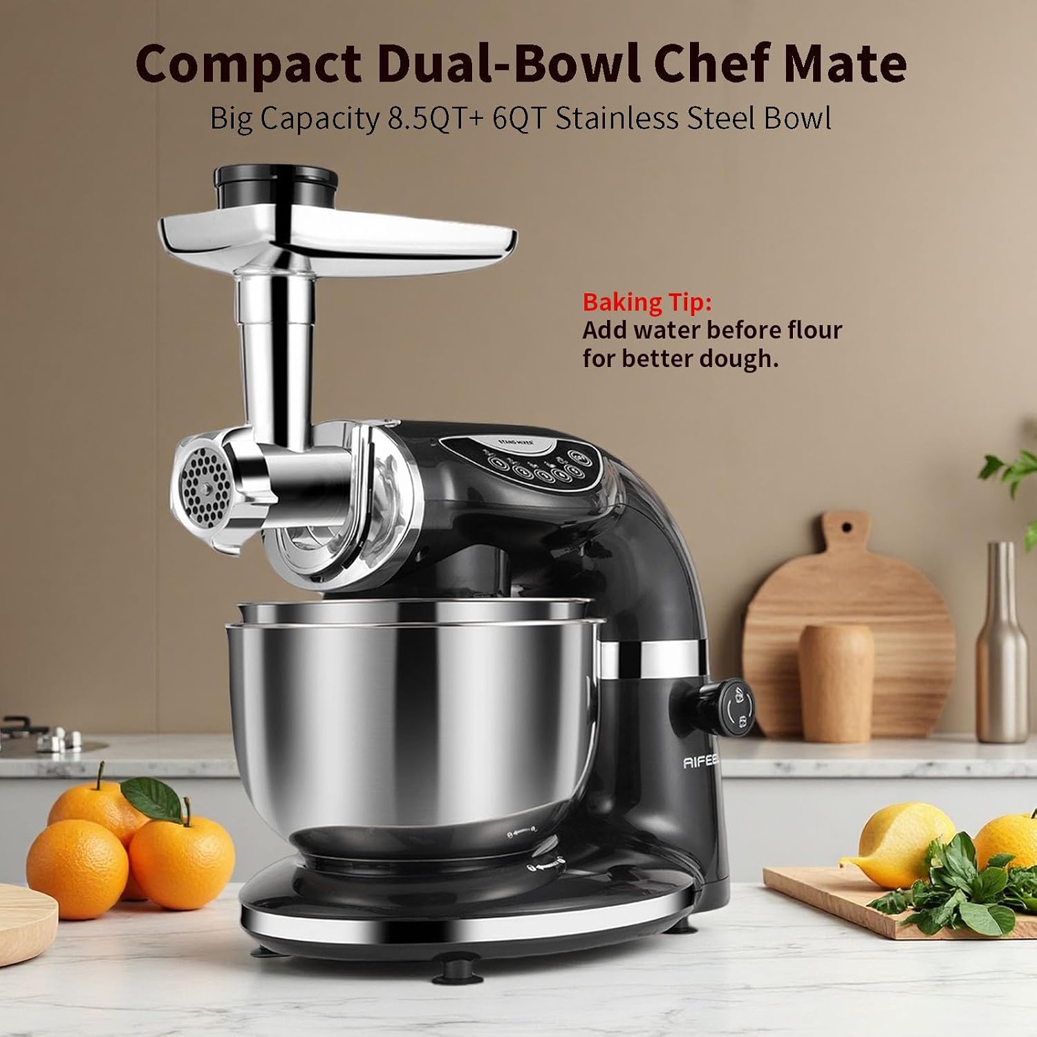 เครื่องผสมอาหารไฟฟ้าสีดำ 85QT  - Stand Mixer Bowl บทวิจารณ์และราคา