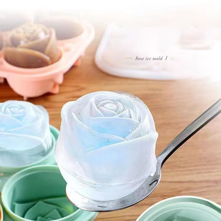 3D Rose Ice แม่พิมพ์ 4 หลุม Ic - Kitchen Appliances On Sale บทวิจารณ์และราคา