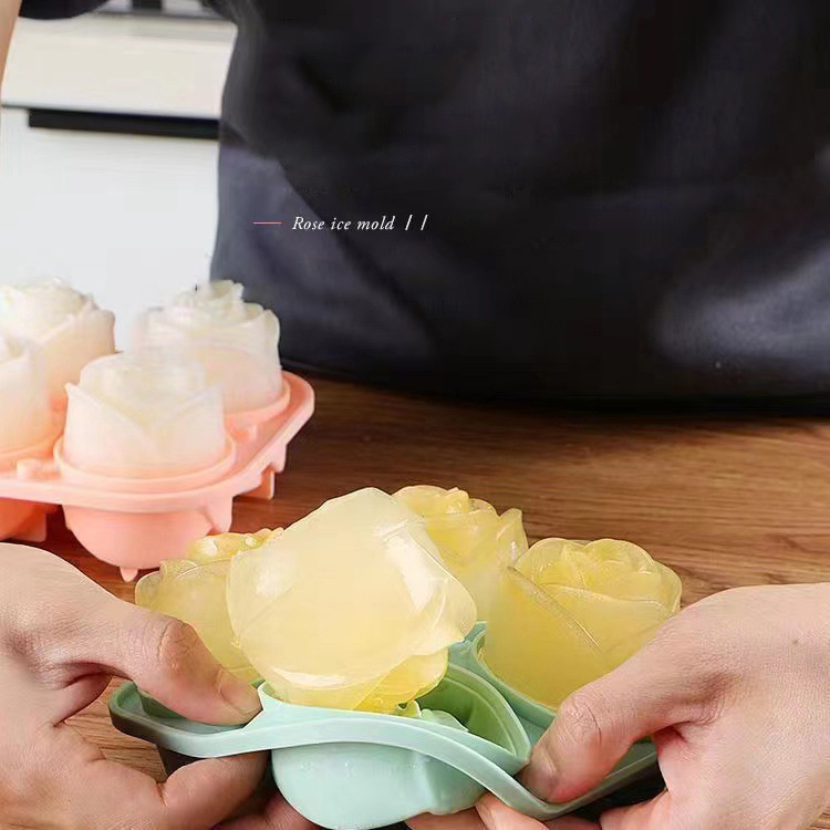 3D Rose Ice แม่พิมพ์ 4 หลุม Ic - Kitchen Appliances On Sale บทวิจารณ์และราคา
