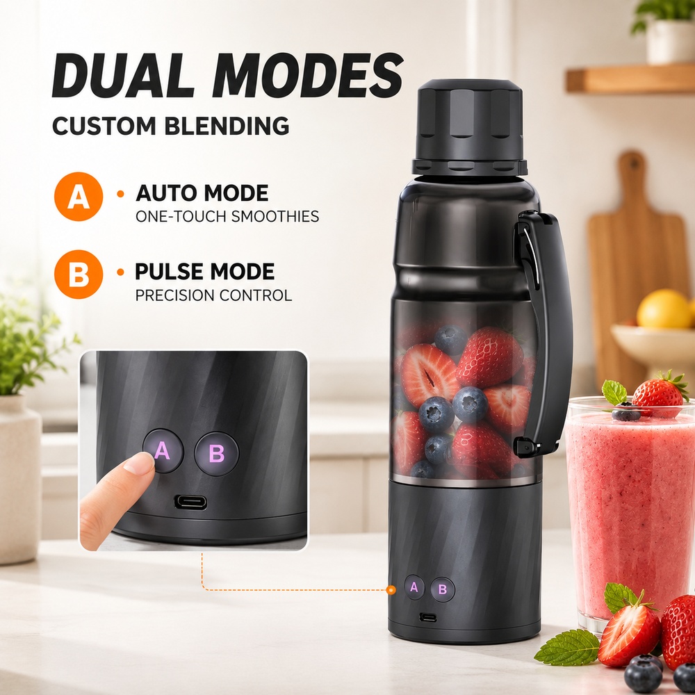 เครื่องปั่นแบบพกพา 6000mAh กำล - Blender High Power บทวิจารณ์และราคา