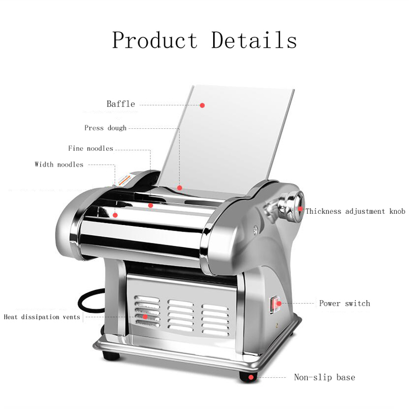 เครื่องทำพาสต้าไฟฟ้าสแตนเลสขนา - Pasta Machine Electric บทวิจารณ์และราคา