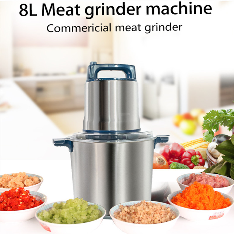 เครื่องบดเนื้อไฟฟ้า8L เครื่องบ - Food Processor Large บทวิจารณ์และราคา