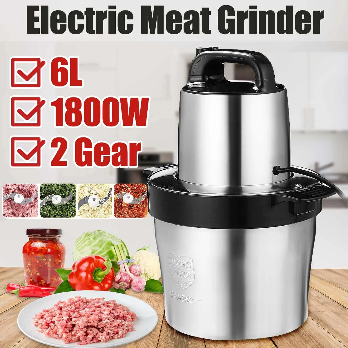 เครื่องปั่น 6 ลิตร 1200 วัตต์  - Stand Mixer Bowl บทวิจารณ์และราคา