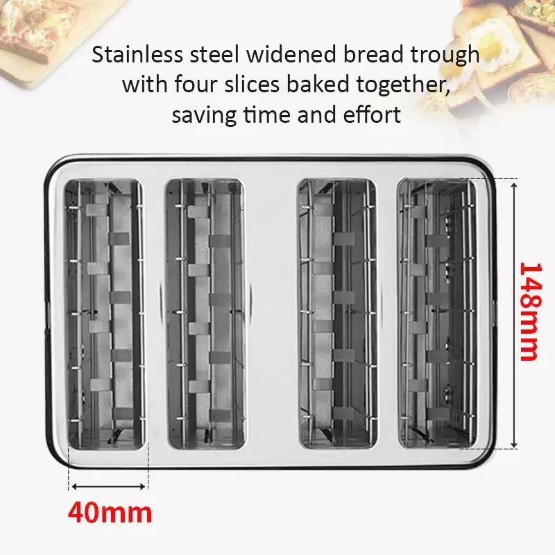 โรงแรมเชิงพาณิชย์และบ้านเครื่อ - Toaster 4 Slice บทวิจารณ์และราคา